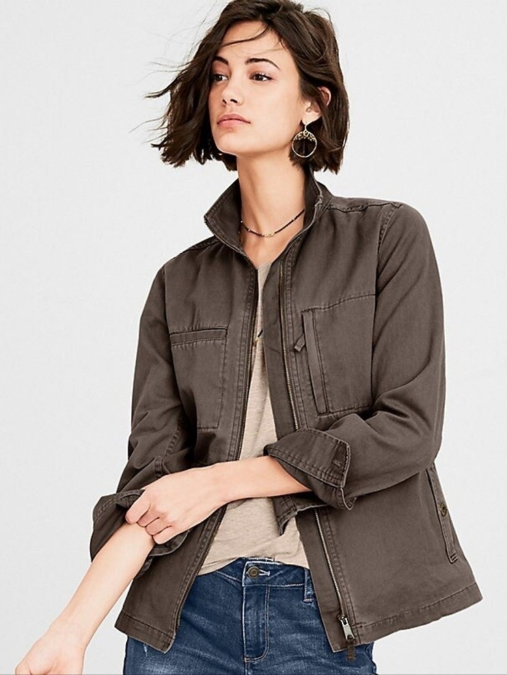 Garnet Hill Organic Cotton Cargo Jacket
